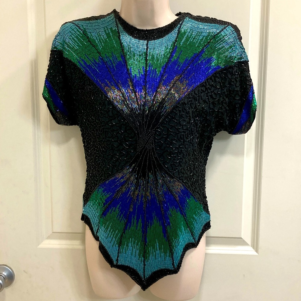 Early 80’s high end beaded top in excellent condition